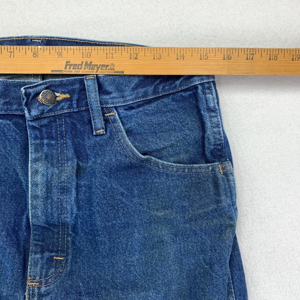 Rustler Jeans Mens 32x34 Boot Cut Faded Distressed Cowboy Retro Workwear Rodeo‎ - Picture 10 of 14